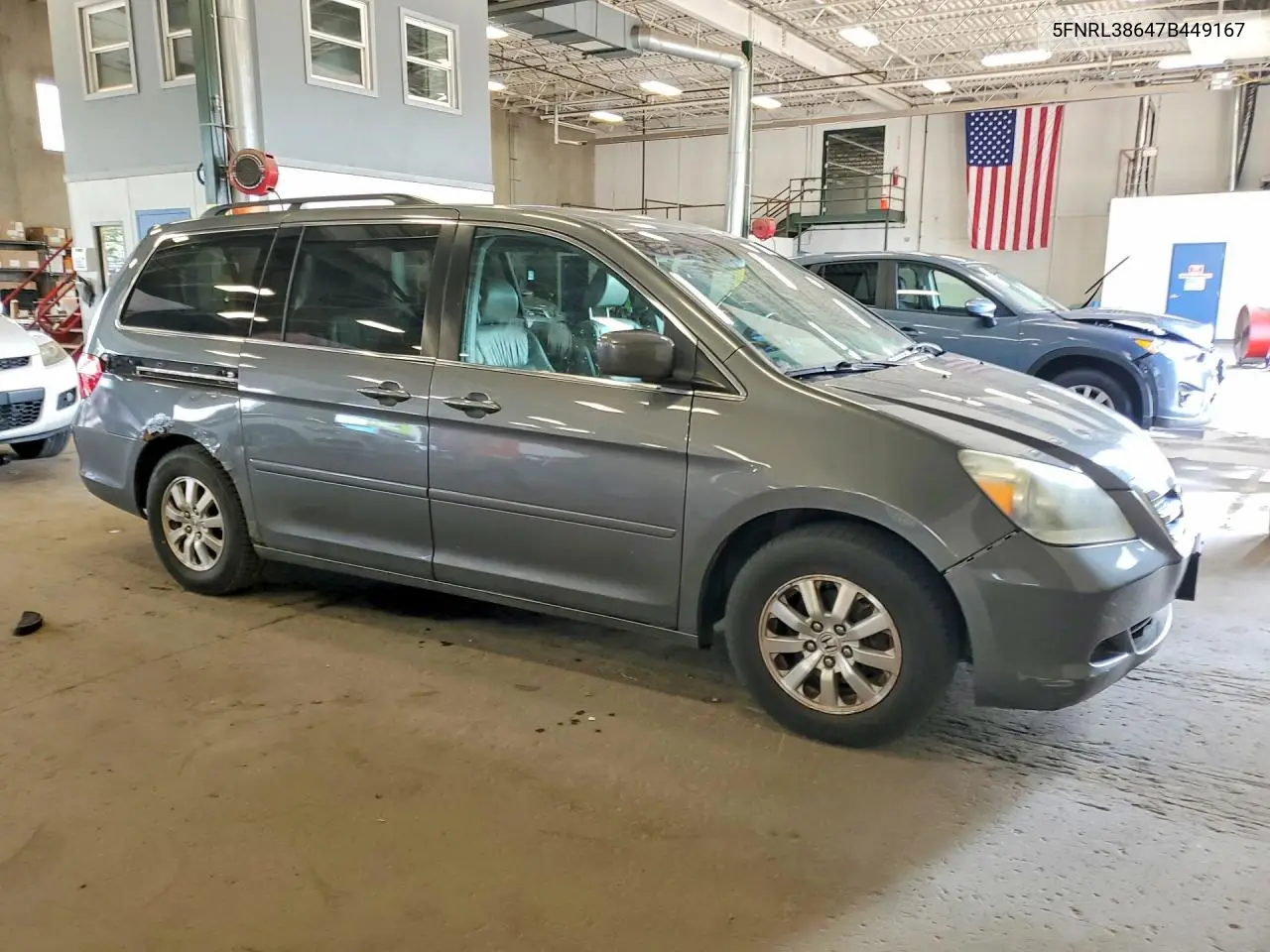 2007 Honda Odyssey Exl VIN: 5FNRL38647B449167 Lot: 61757386
