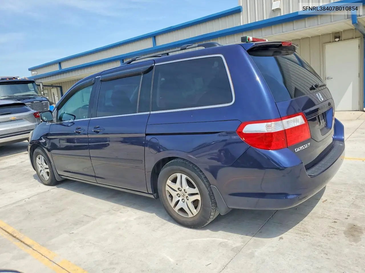 2007 Honda Odyssey Ex VIN: 5FNRL38407B010854 Lot: 62008646