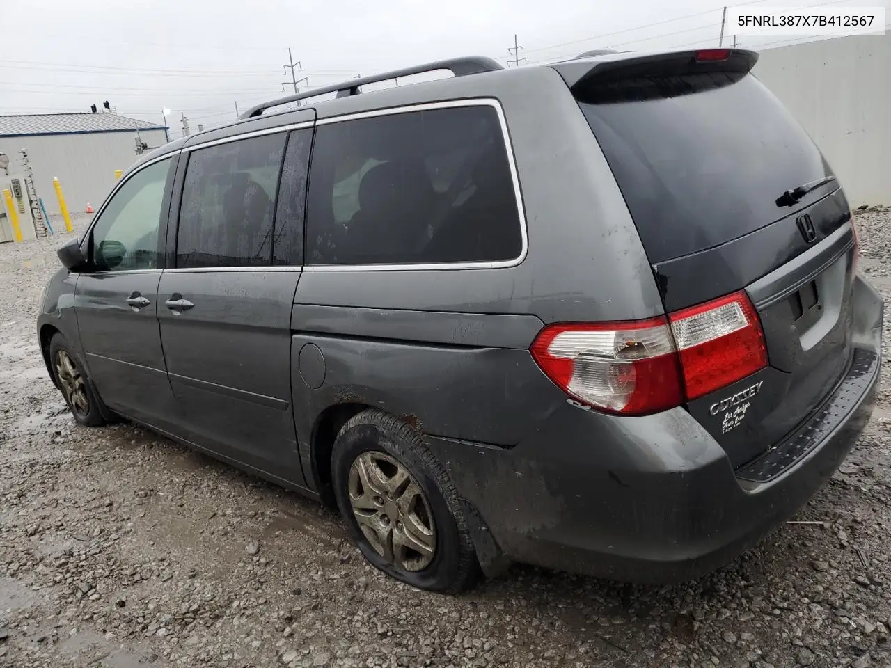 5FNRL387X7B412567 2007 Honda Odyssey Exl