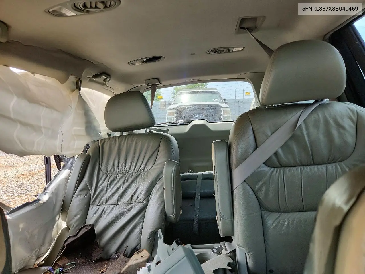 2008 Honda Odyssey Exl VIN: 5FNRL387X8B040469 Lot: 57951366