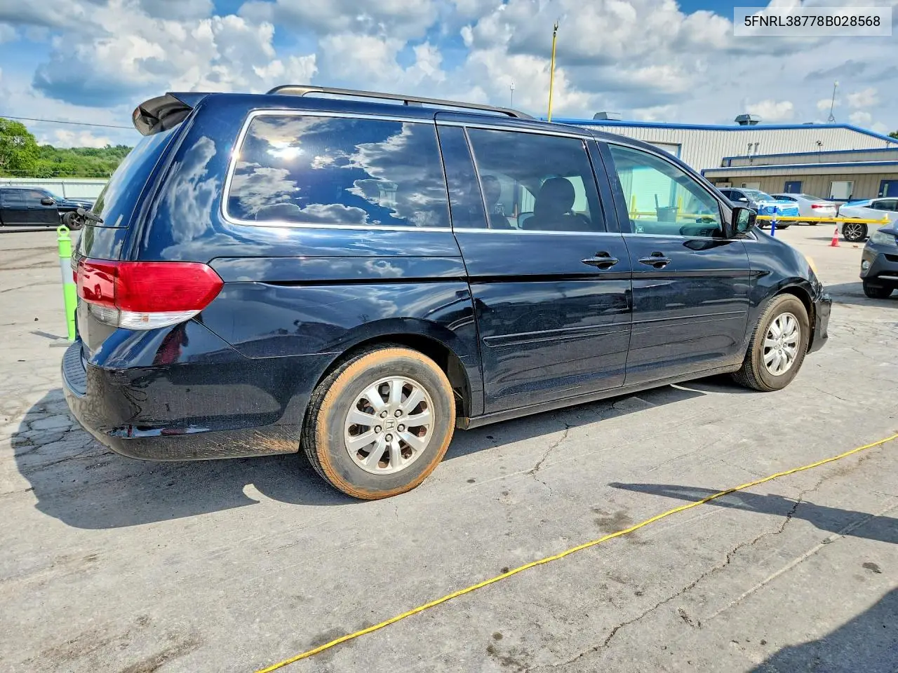 2008 Honda Odyssey Exl VIN: 5FNRL38778B028568 Lot: 61750826