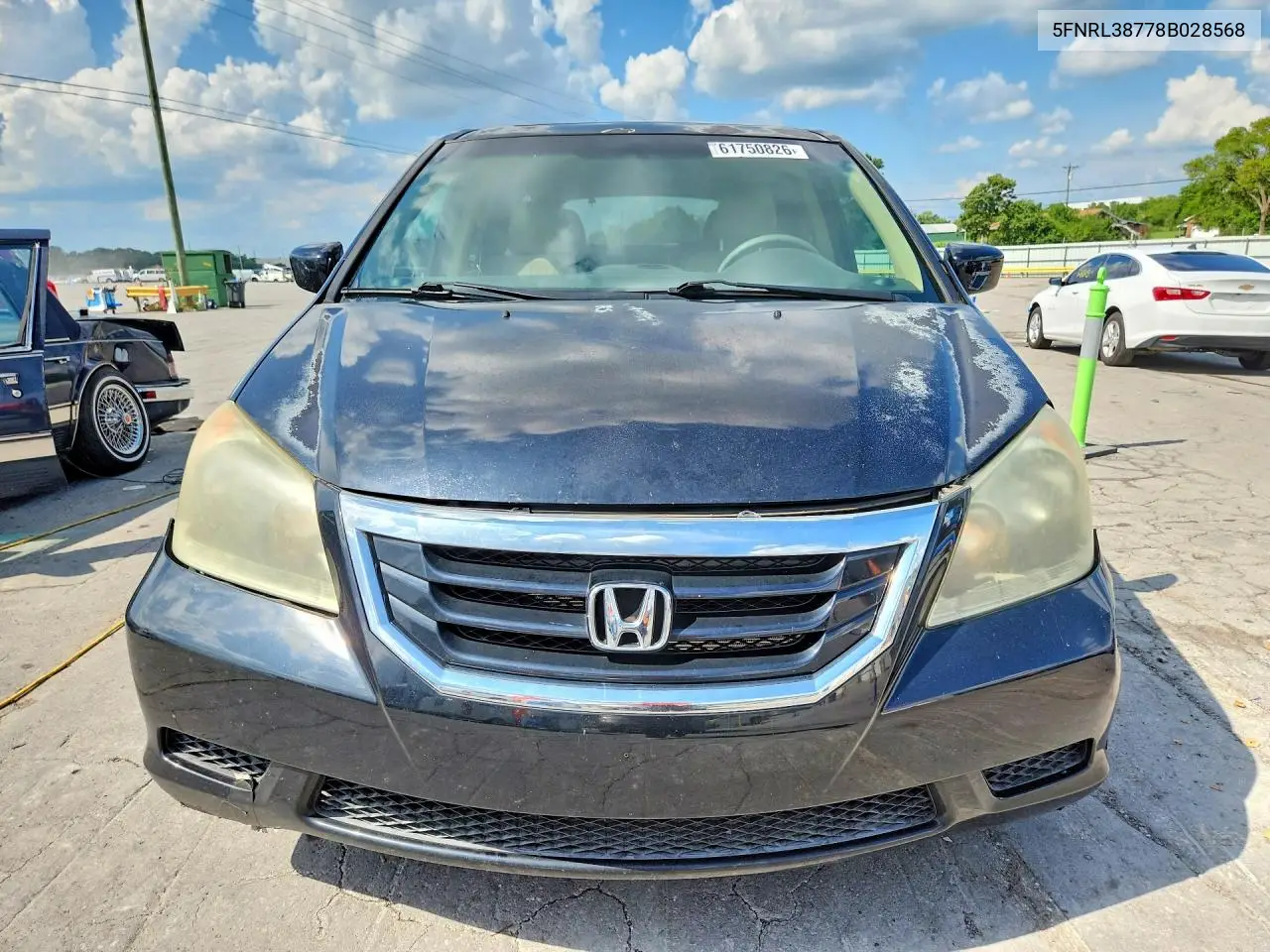 2008 Honda Odyssey Exl VIN: 5FNRL38778B028568 Lot: 61750826