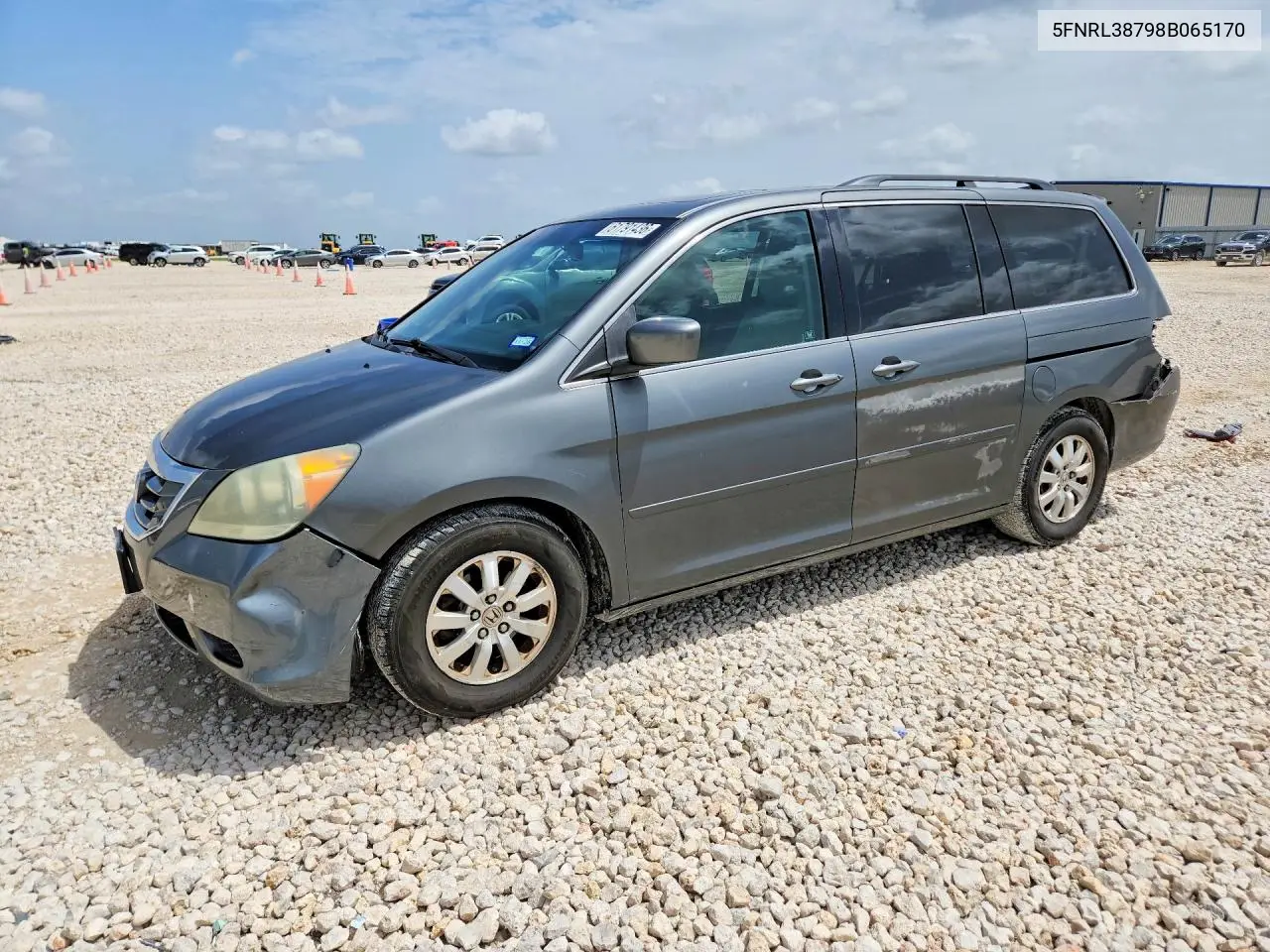 2008 Honda Odyssey Exl VIN: 5FNRL38798B065170 Lot: 61791436