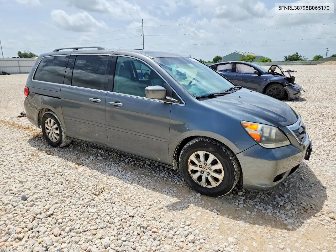 2008 Honda Odyssey Exl VIN: 5FNRL38798B065170 Lot: 61791436