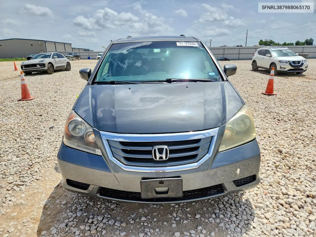 2008 Honda Odyssey Exl VIN: 5FNRL38798B065170 Lot: 61791436
