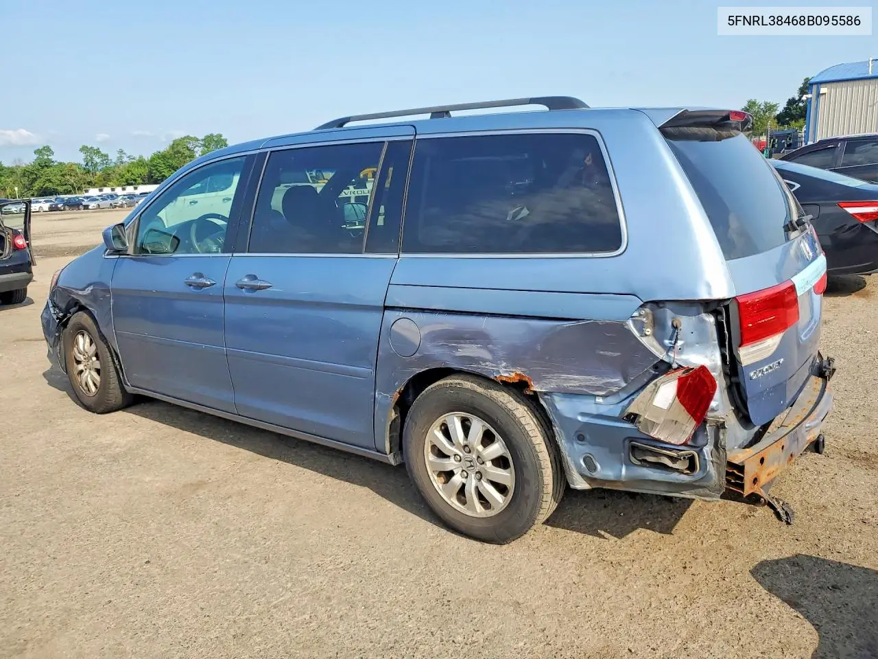 2008 Honda Odyssey Ex VIN: 5FNRL38468B095586 Lot: 62207166