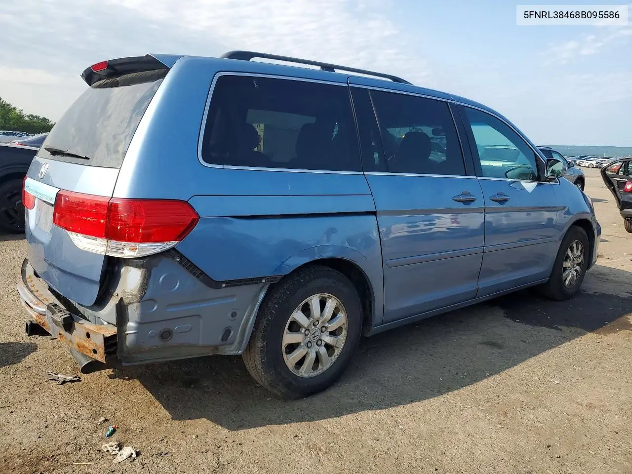 2008 Honda Odyssey Ex VIN: 5FNRL38468B095586 Lot: 62207166