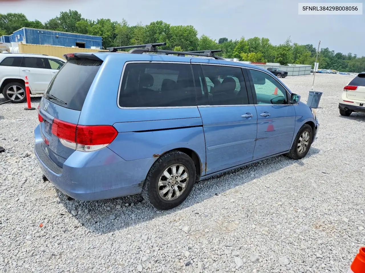 2009 Honda Odyssey Ex VIN: 5FNRL38429B008056 Lot: 61802896