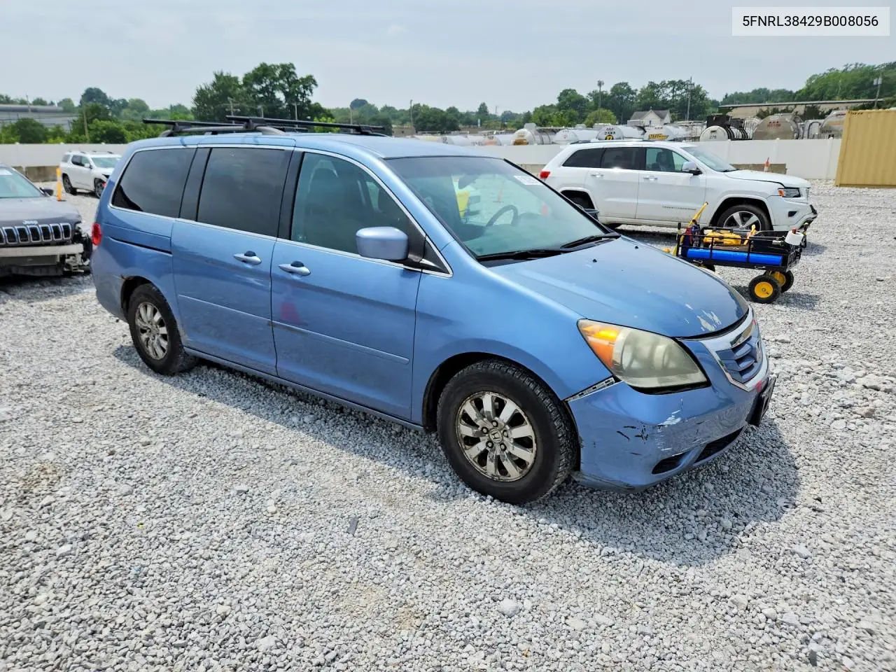 2009 Honda Odyssey Ex VIN: 5FNRL38429B008056 Lot: 61802896