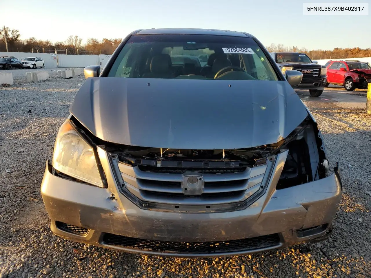 5FNRL387X9B402317 2009 Honda Odyssey Exl