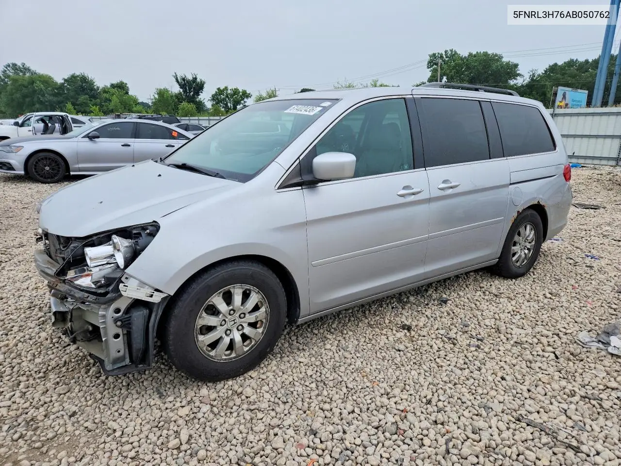2010 Honda Odyssey Exl VIN: 5FNRL3H76AB050762 Lot: 61402436