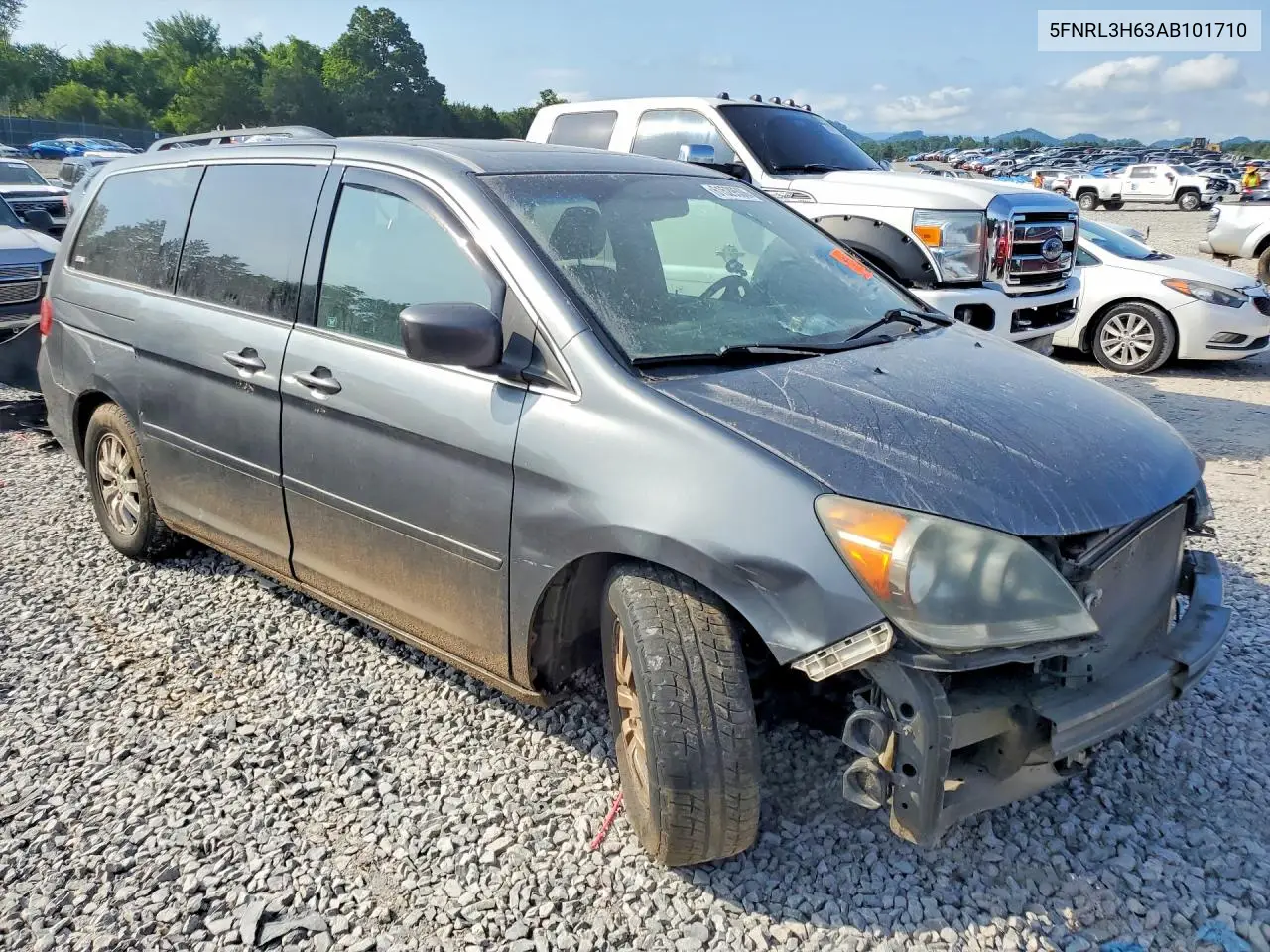 2010 Honda Odyssey Exl VIN: 5FNRL3H63AB101710 Lot: 61529506