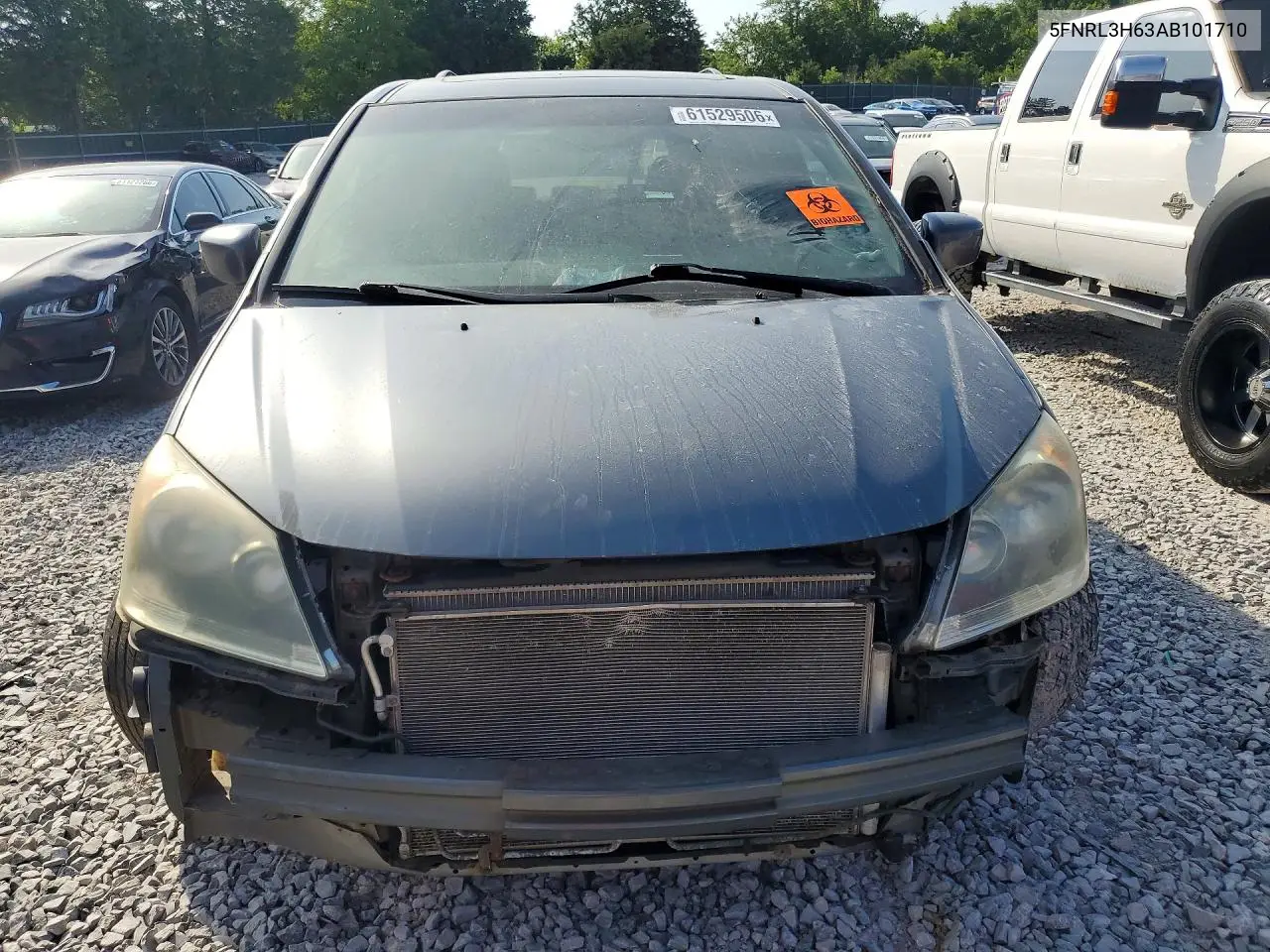2010 Honda Odyssey Exl VIN: 5FNRL3H63AB101710 Lot: 61529506