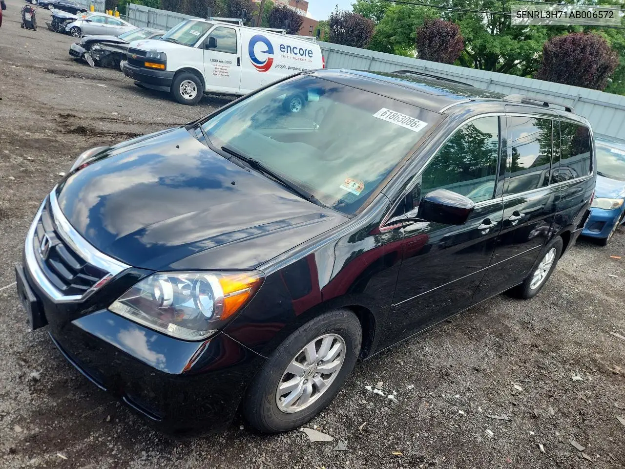 2010 Honda Odyssey Exl VIN: 5FNRL3H71AB006572 Lot: 61863086