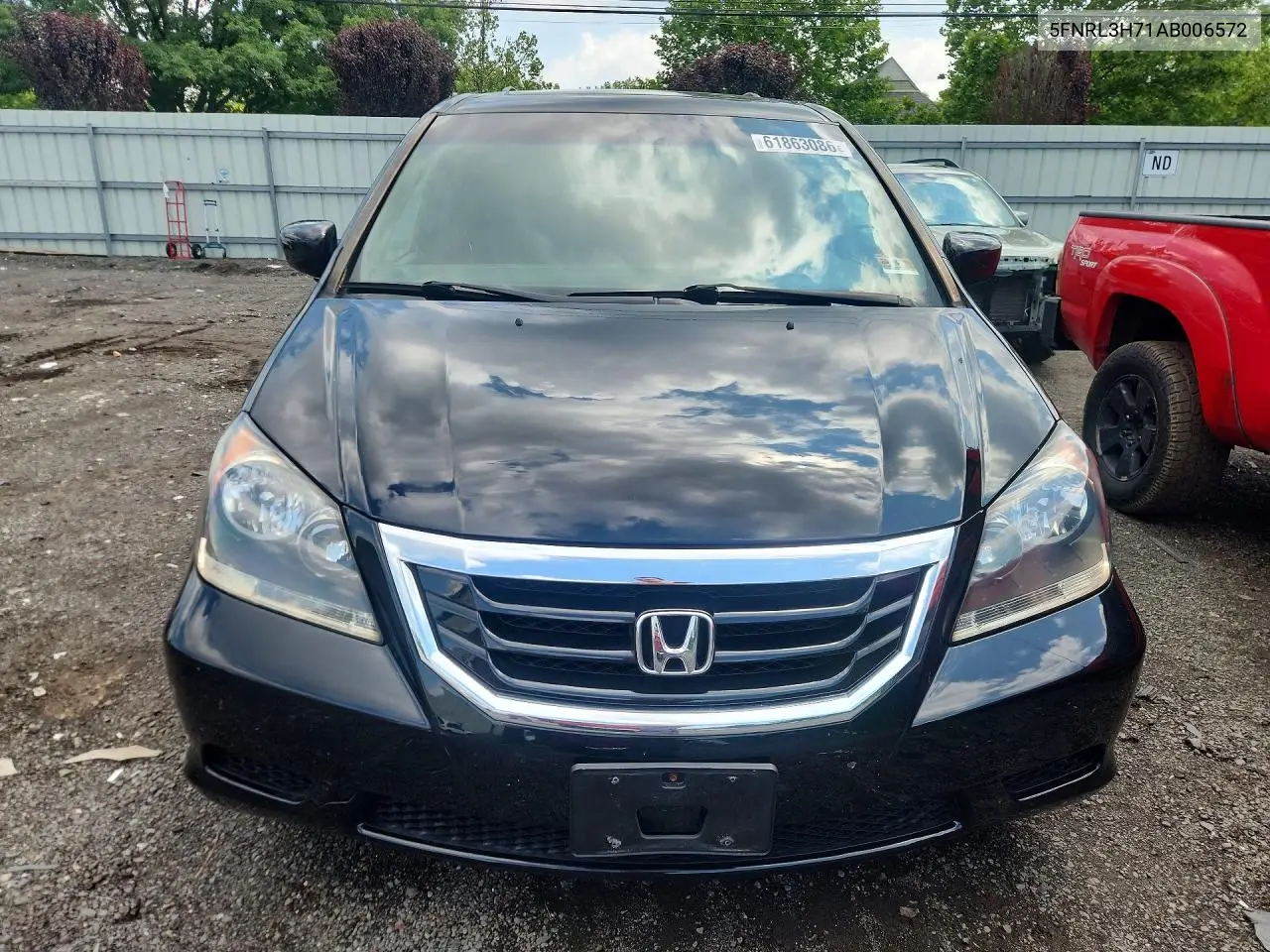 2010 Honda Odyssey Exl VIN: 5FNRL3H71AB006572 Lot: 61863086