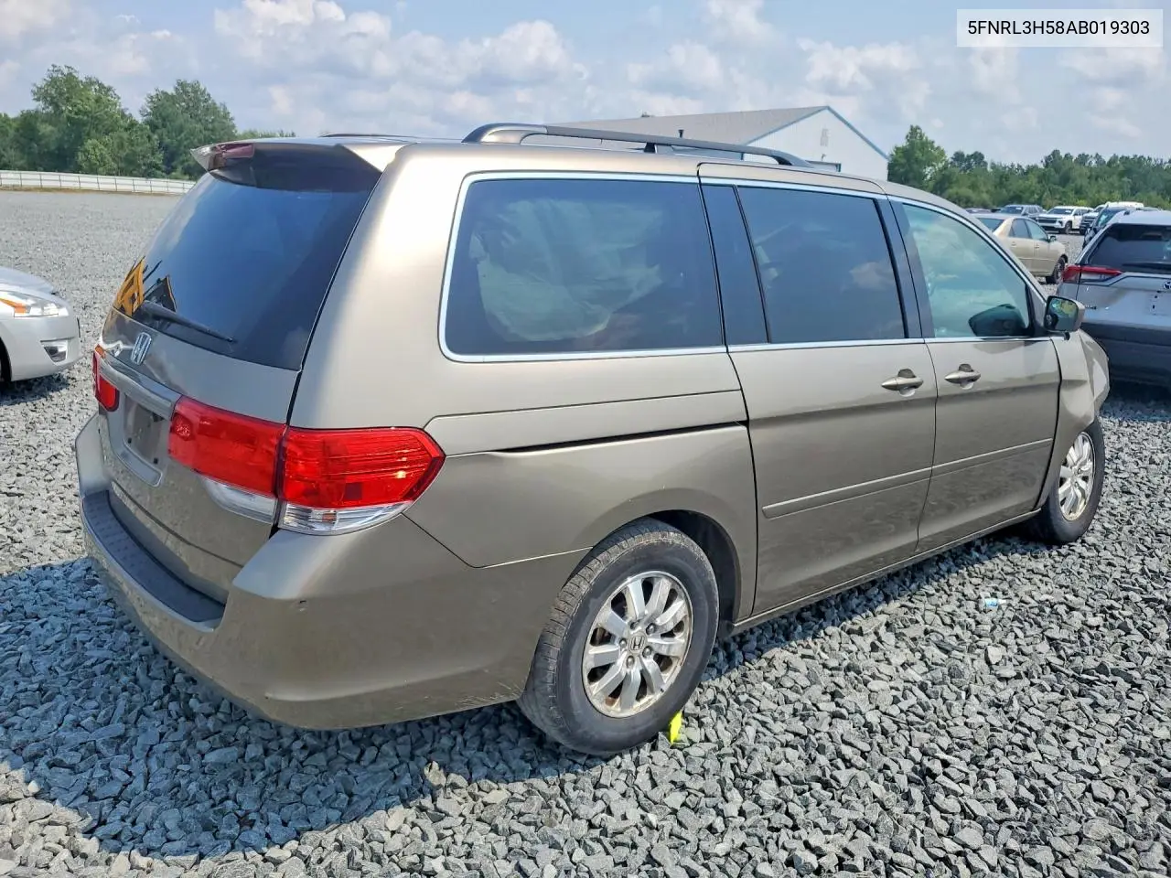 2010 Honda Odyssey Ex VIN: 5FNRL3H58AB019303 Lot: 62131116