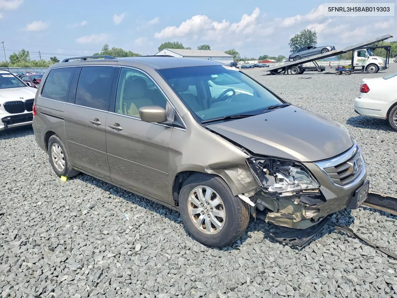 2010 Honda Odyssey Ex VIN: 5FNRL3H58AB019303 Lot: 62131116