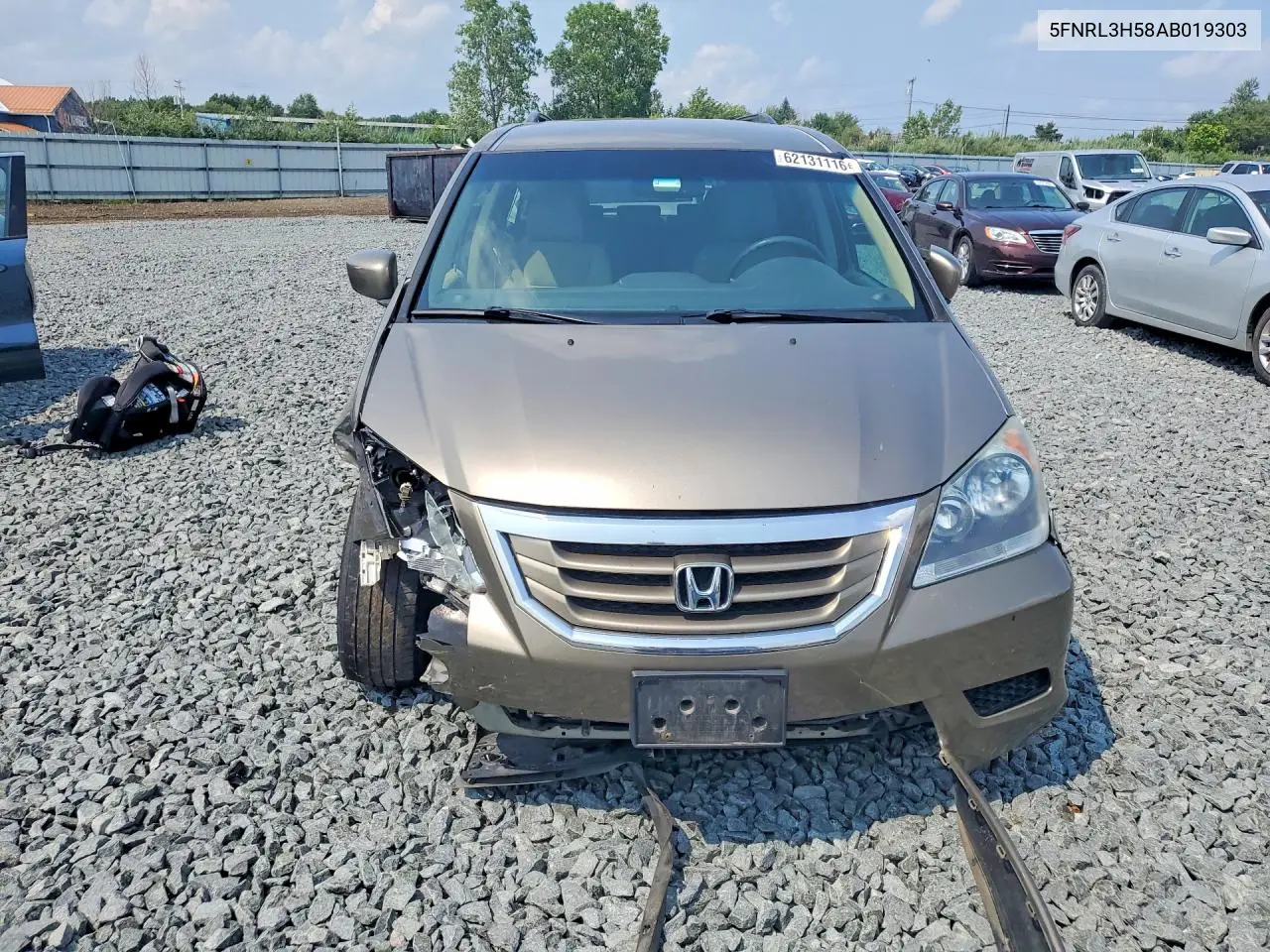 2010 Honda Odyssey Ex VIN: 5FNRL3H58AB019303 Lot: 62131116