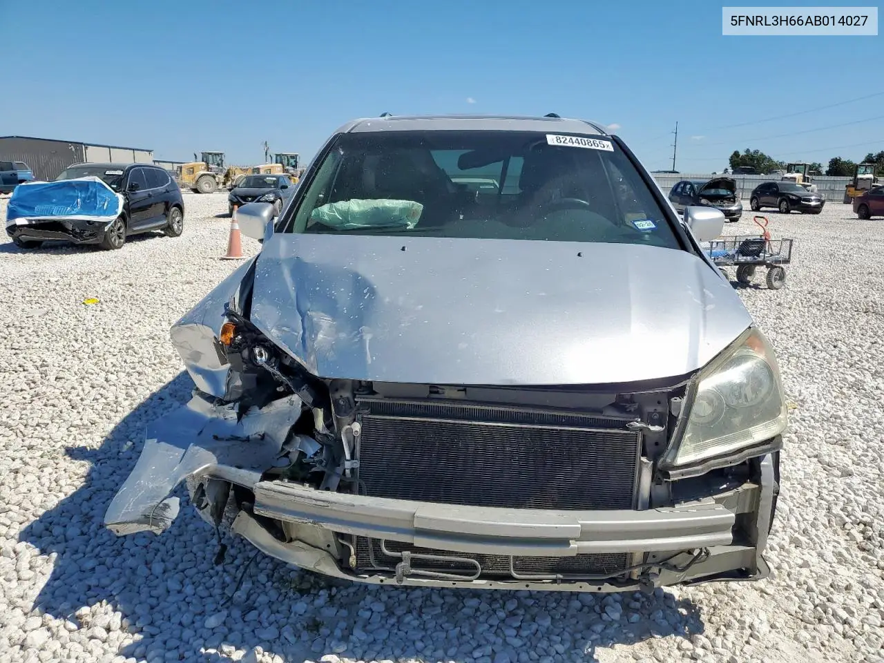 5FNRL3H66AB014027 2010 Honda Odyssey Exl
