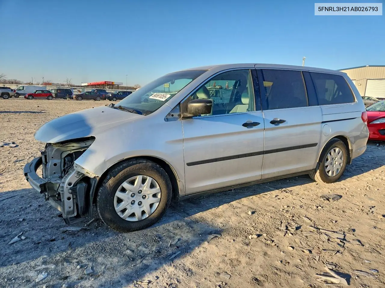 5FNRL3H21AB026793 2010 Honda Odyssey Lx