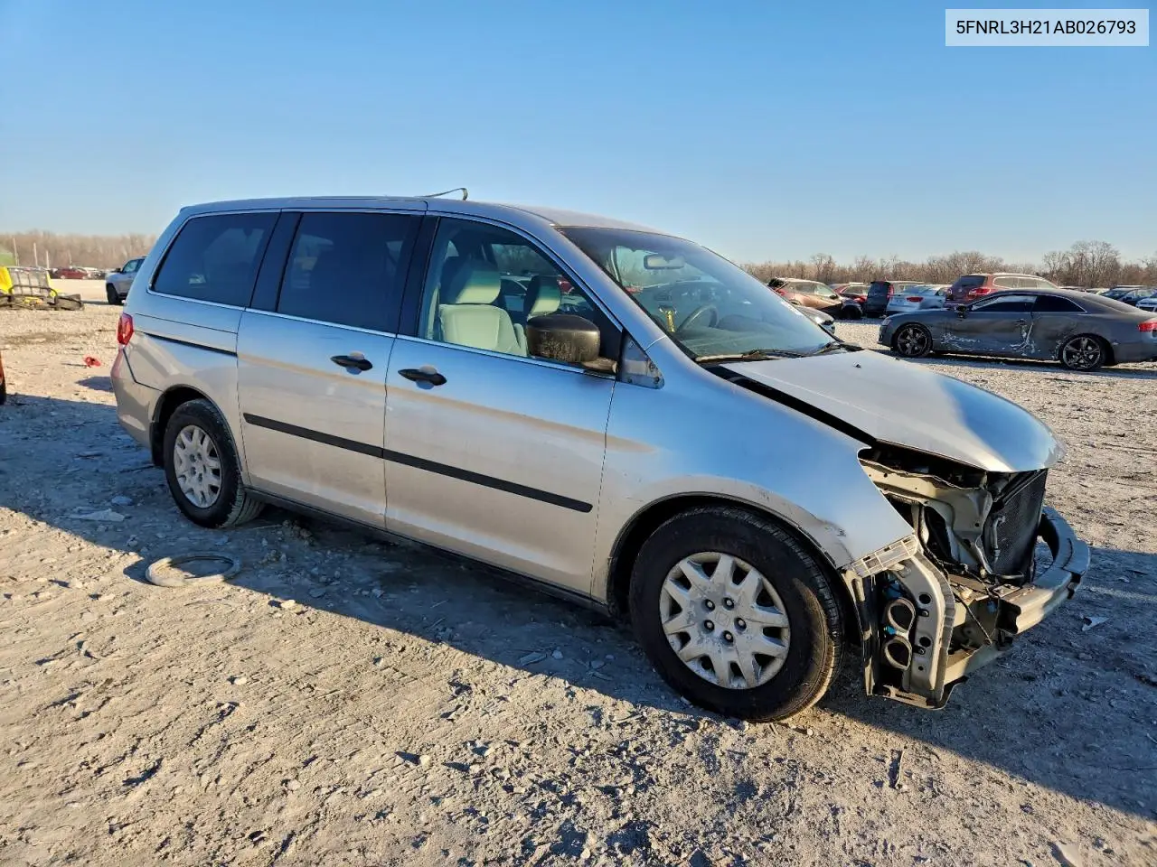 5FNRL3H21AB026793 2010 Honda Odyssey Lx