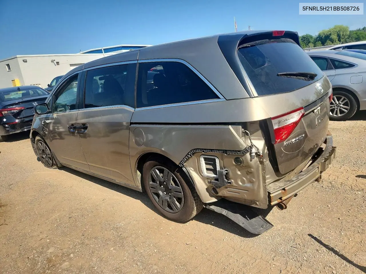 2011 Honda Odyssey Lx VIN: 5FNRL5H21BB508726 Lot: 60149846