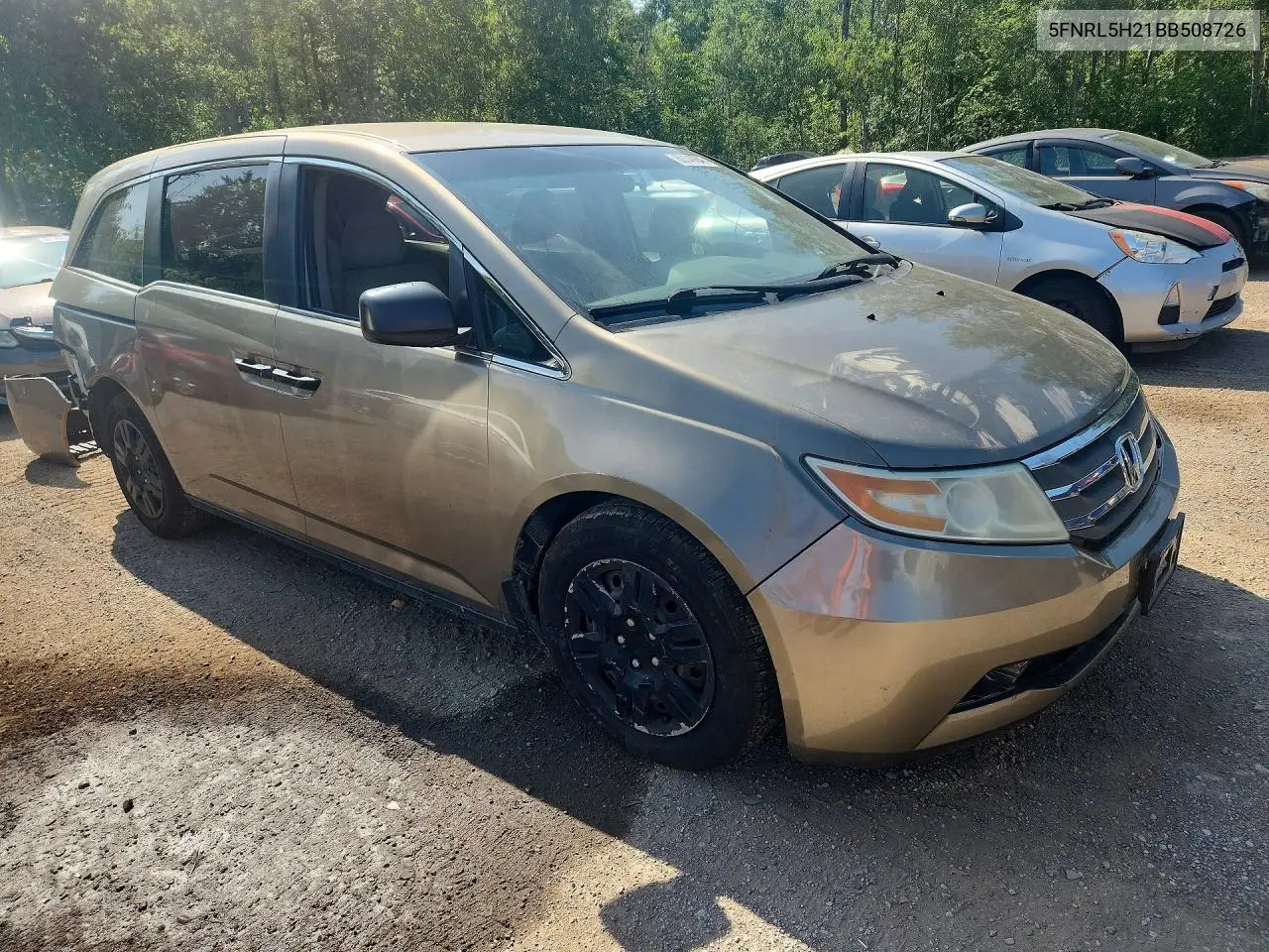 2011 Honda Odyssey Lx VIN: 5FNRL5H21BB508726 Lot: 60149846