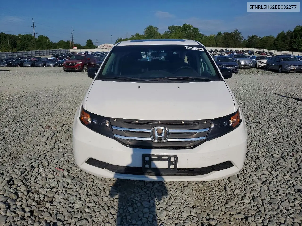 2011 Honda Odyssey Exl VIN: 5FNRL5H62BB032277 Lot: 60645526