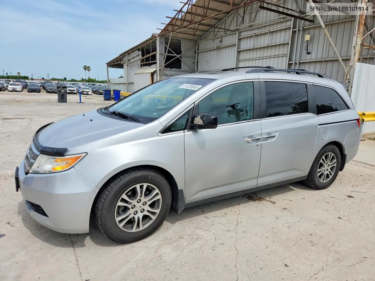2011 Honda Odyssey Exl VIN: 5FNRL5H61BB101914 Lot: 61329646