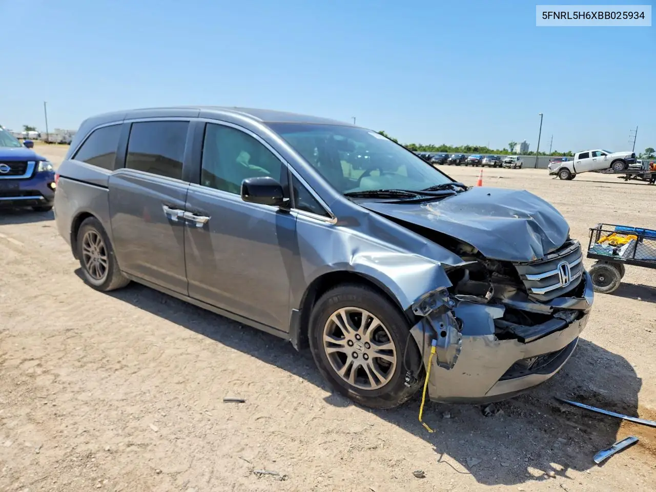 2011 Honda Odyssey Exl VIN: 5FNRL5H6XBB025934 Lot: 61944806