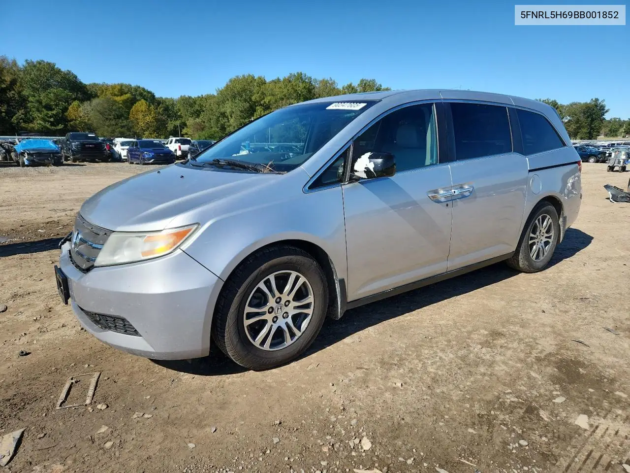 5FNRL5H69BB001852 2011 Honda Odyssey Exl