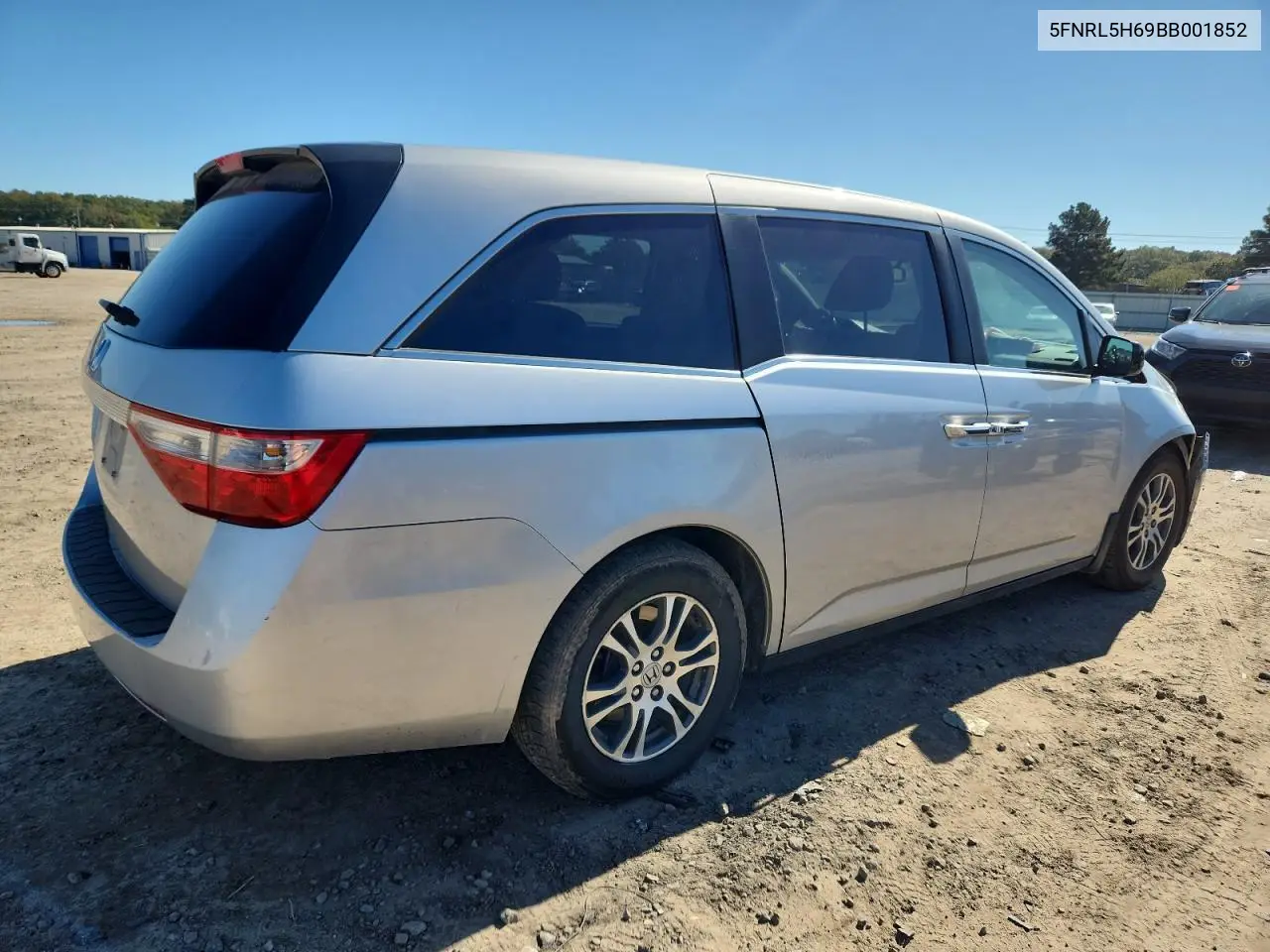 5FNRL5H69BB001852 2011 Honda Odyssey Exl