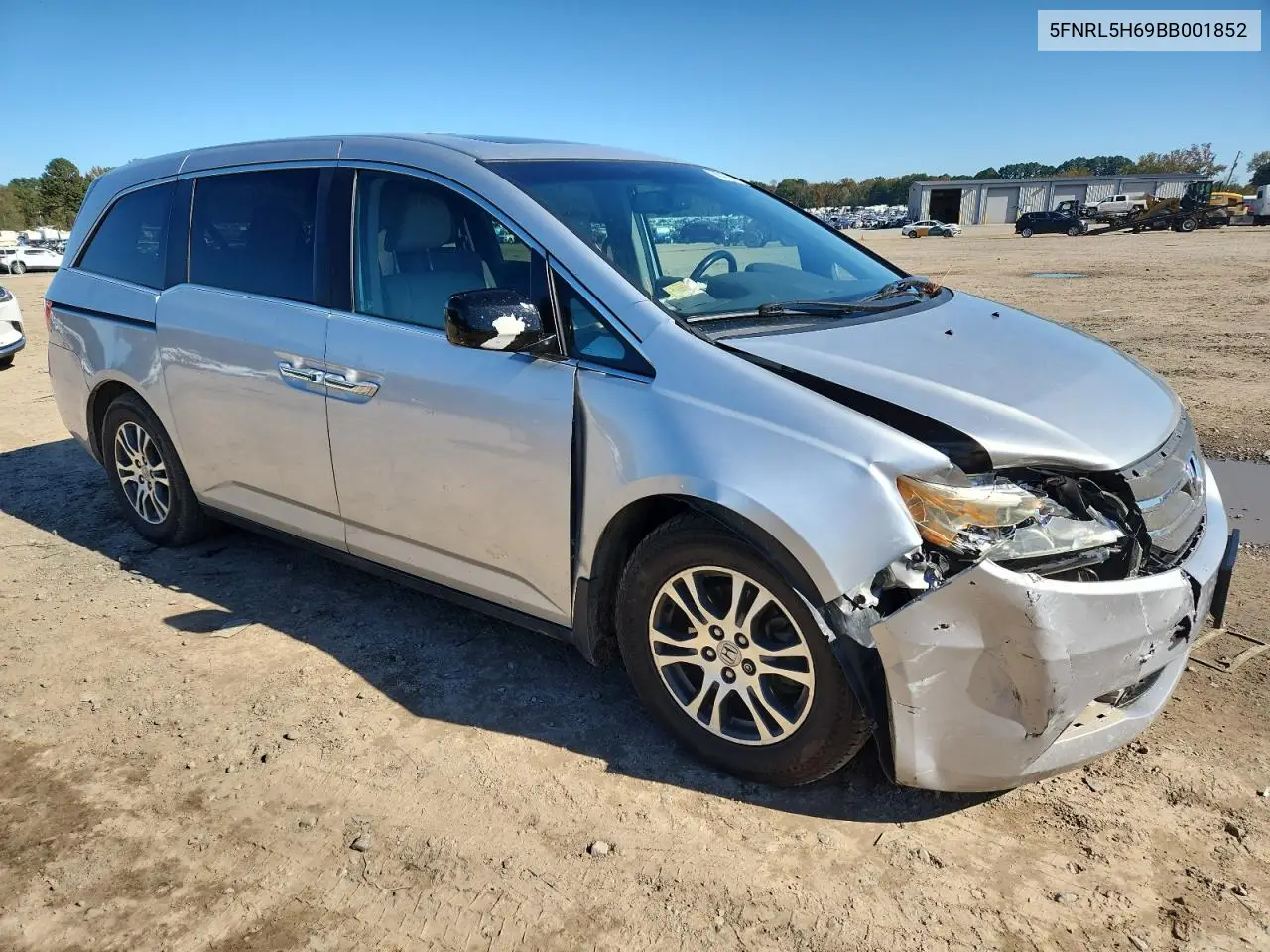 5FNRL5H69BB001852 2011 Honda Odyssey Exl