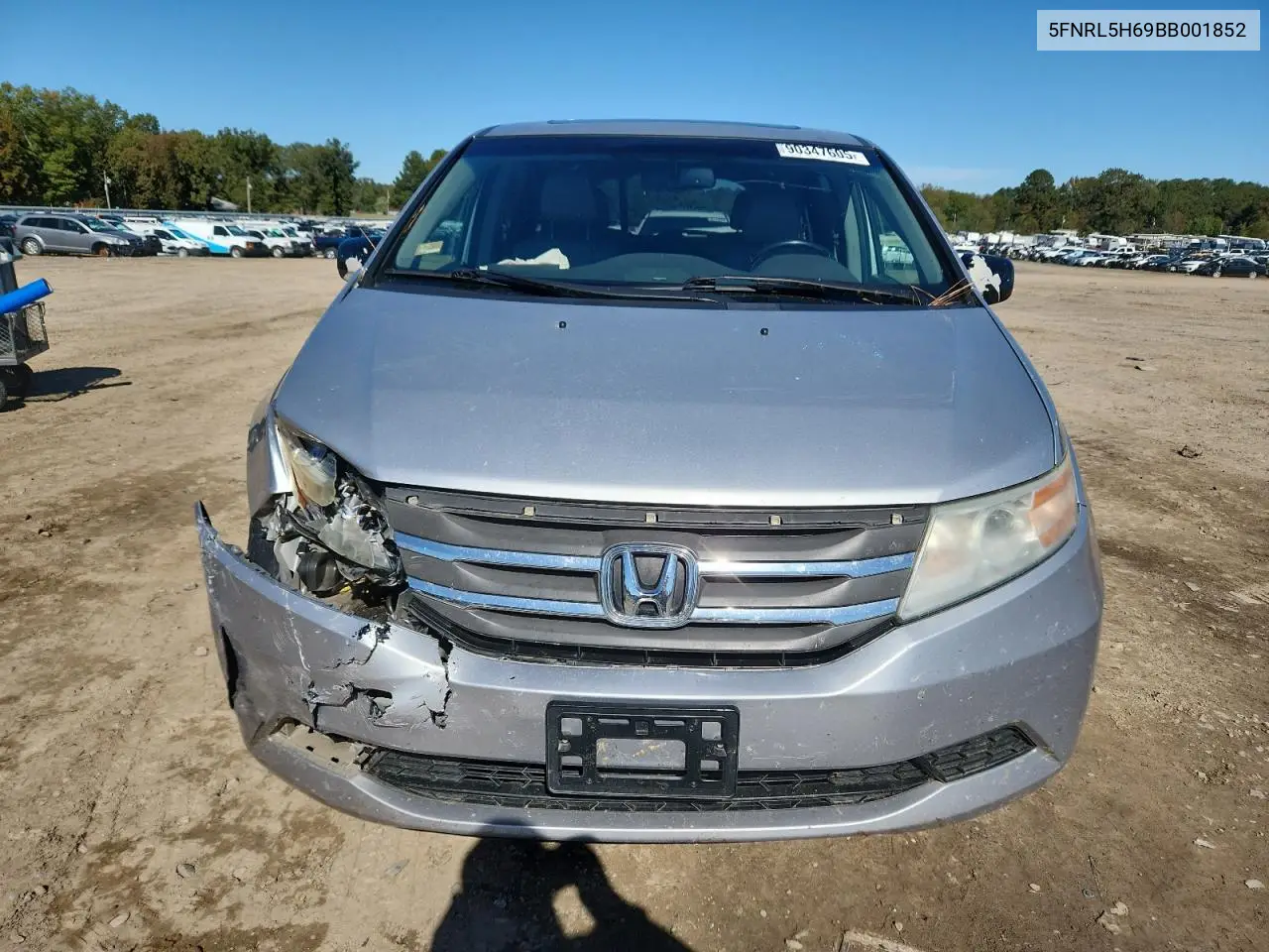 5FNRL5H69BB001852 2011 Honda Odyssey Exl
