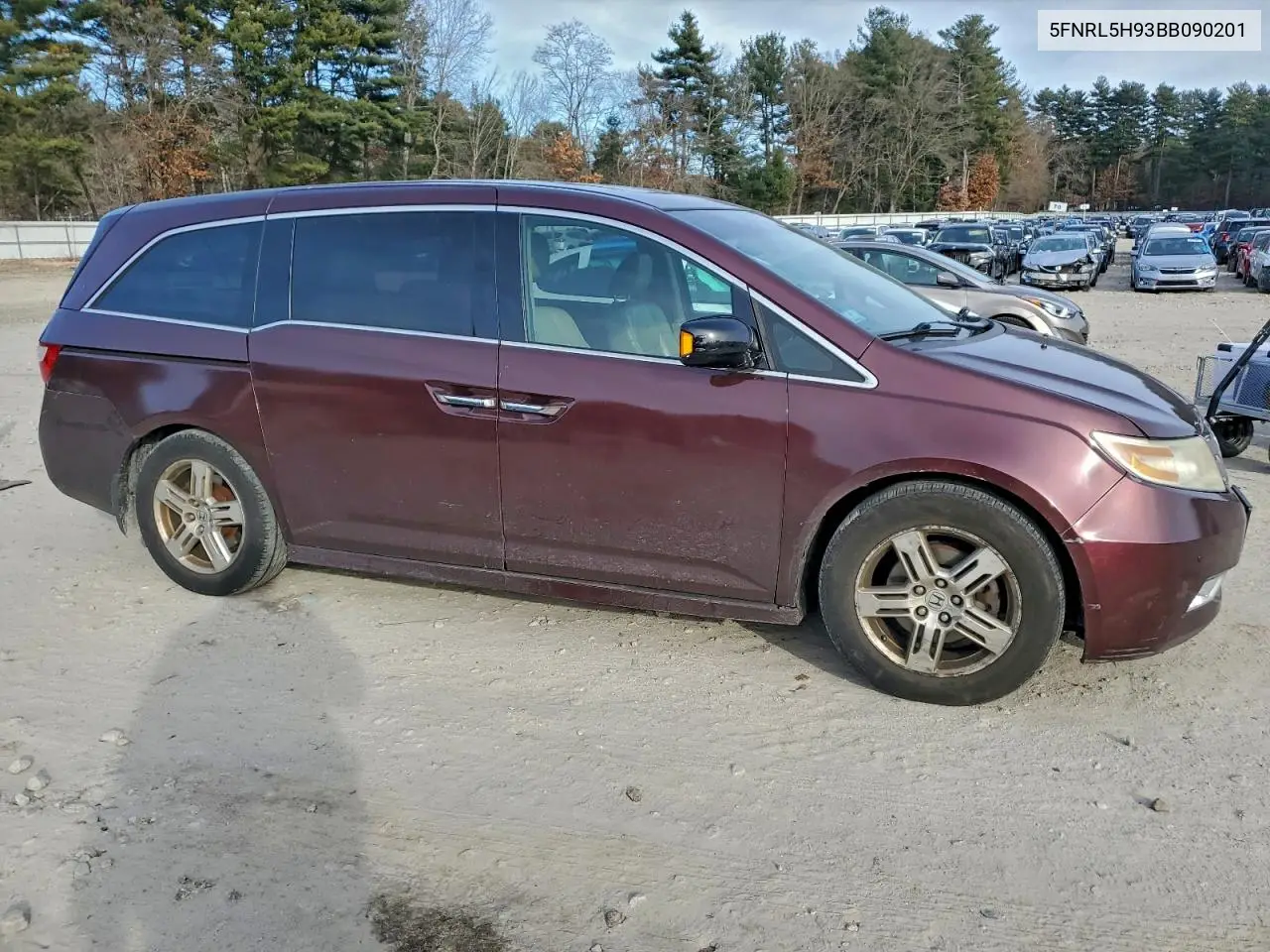 5FNRL5H93BB090201 2011 Honda Odyssey Touring