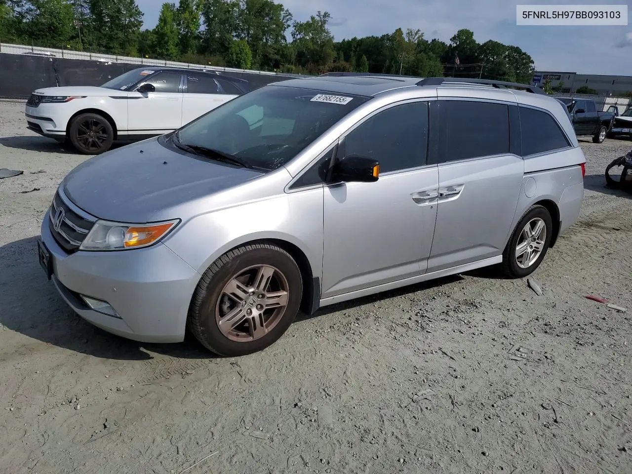 2011 Honda Odyssey Touring VIN: 5FNRL5H97BB093103 Lot: 97682155