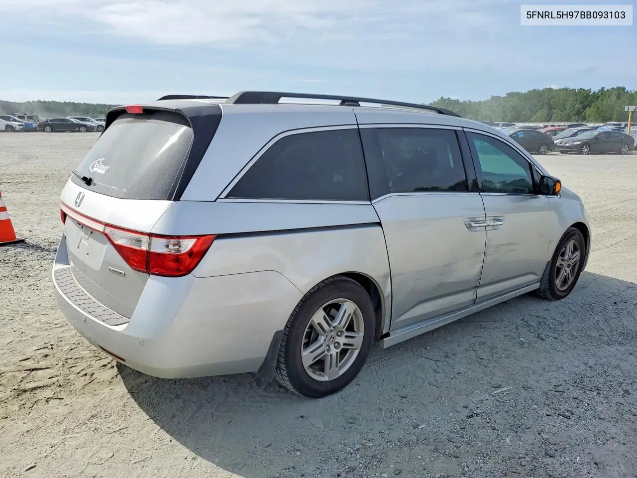 2011 Honda Odyssey Touring VIN: 5FNRL5H97BB093103 Lot: 97682155