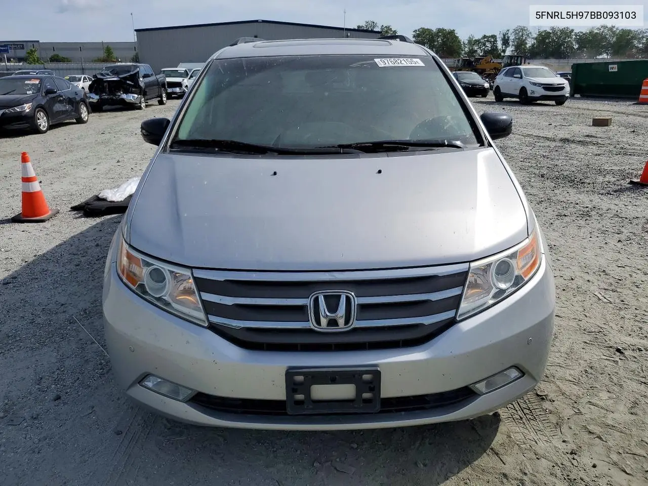 2011 Honda Odyssey Touring VIN: 5FNRL5H97BB093103 Lot: 97682155