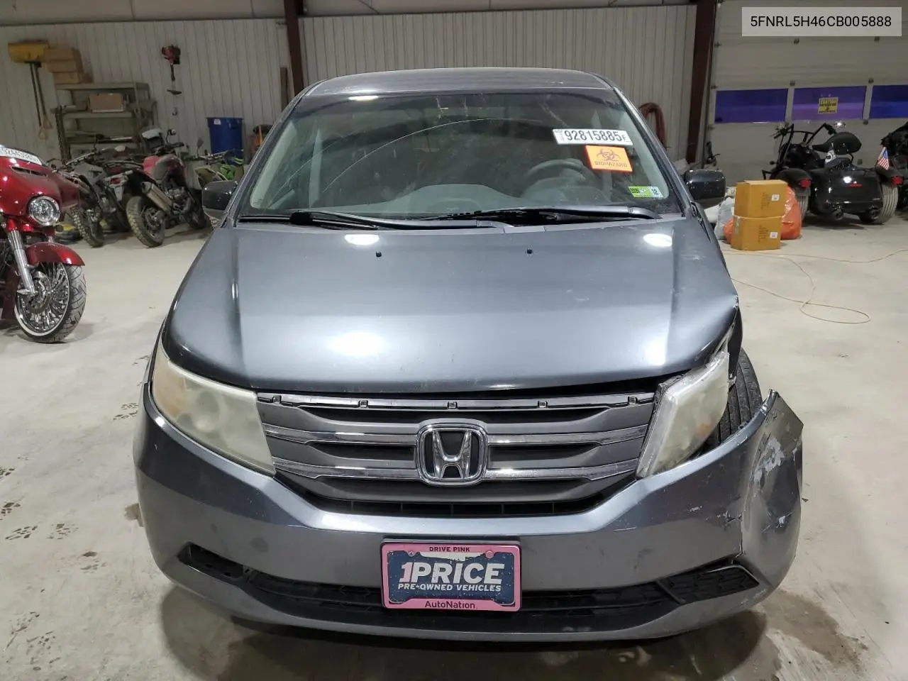 5FNRL5H46CB005888 2012 Honda Odyssey Ex