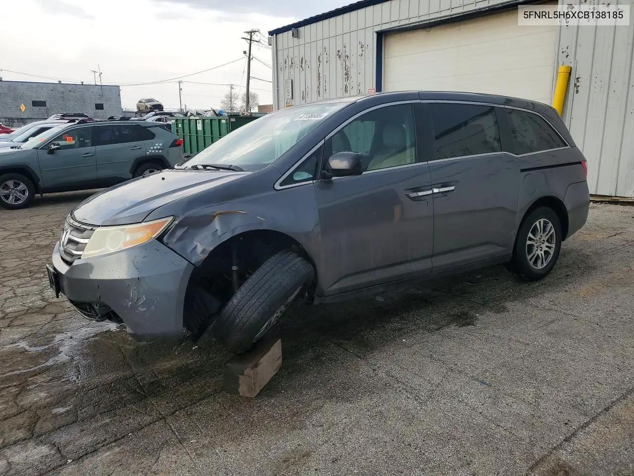 2012 Honda Odyssey VIN: 5FNRL5H6XCB138185 Lot: 54506446