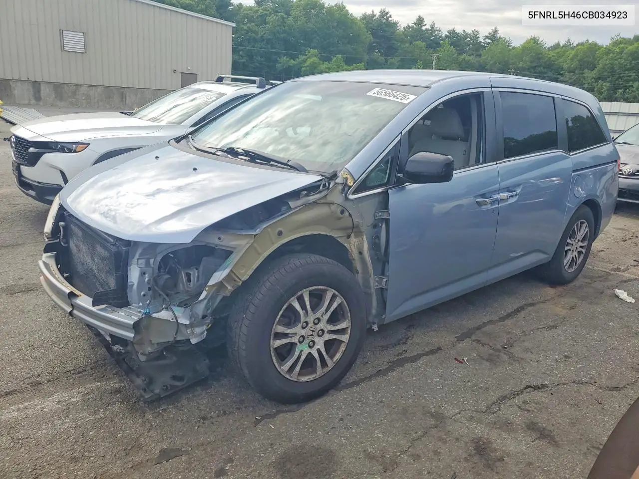 2012 Honda Odyssey Ex VIN: 5FNRL5H46CB034923 Lot: 56566426