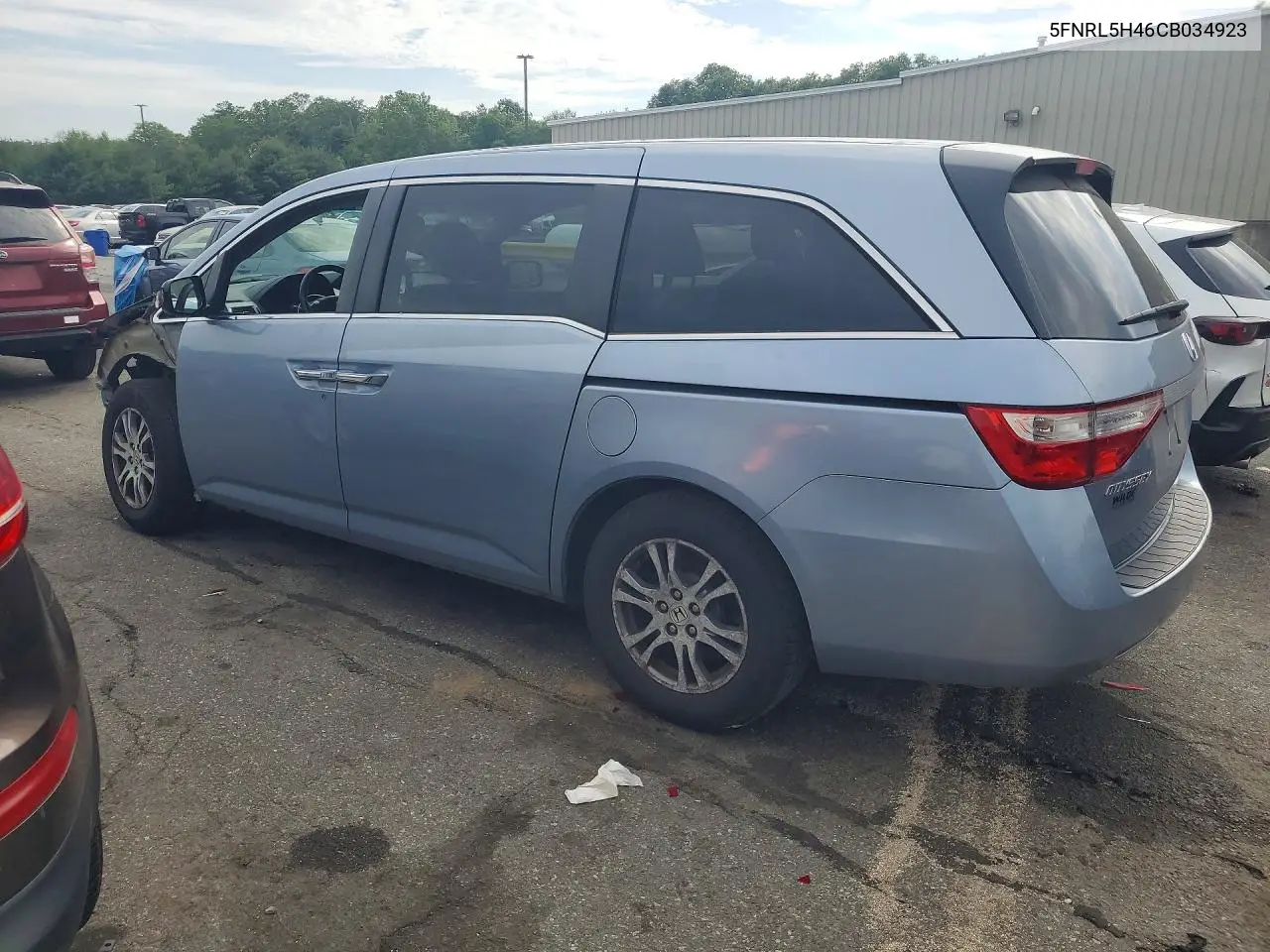 2012 Honda Odyssey Ex VIN: 5FNRL5H46CB034923 Lot: 56566426