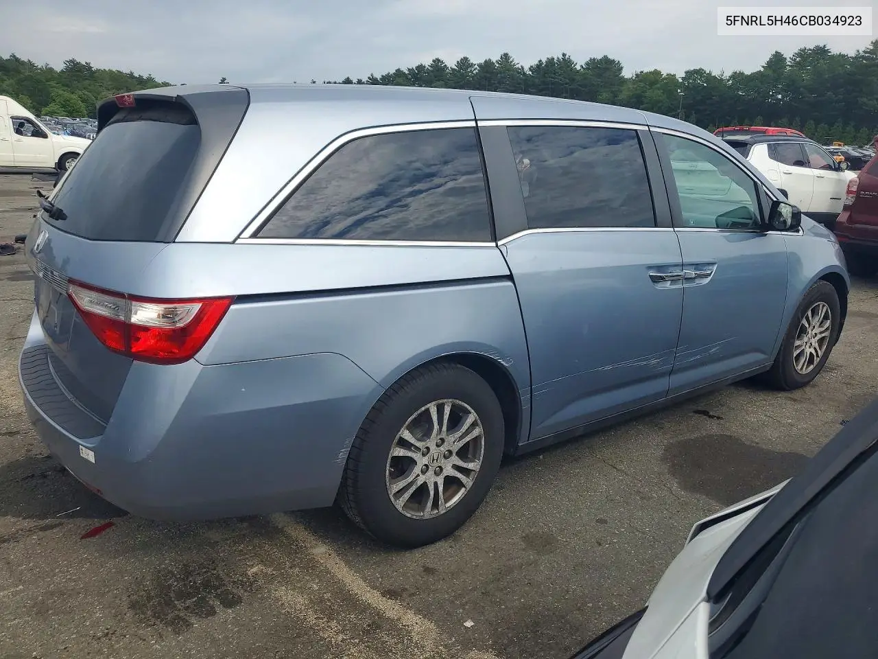 2012 Honda Odyssey Ex VIN: 5FNRL5H46CB034923 Lot: 56566426