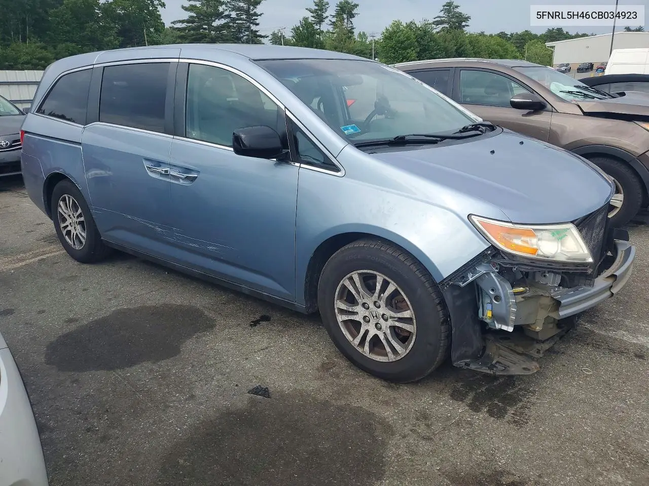 2012 Honda Odyssey Ex VIN: 5FNRL5H46CB034923 Lot: 56566426