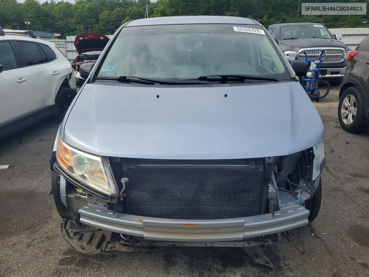 2012 Honda Odyssey Ex VIN: 5FNRL5H46CB034923 Lot: 56566426