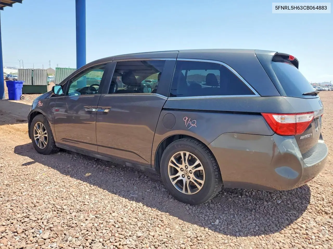 2012 Honda Odyssey Exl VIN: 5FNRL5H63CB064883 Lot: 61185526