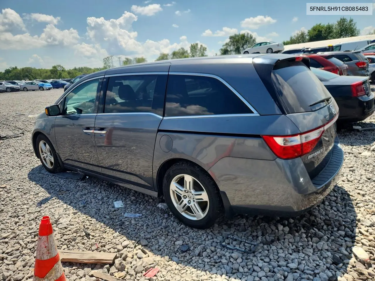 2012 Honda Odyssey Touring VIN: 5FNRL5H91CB085483 Lot: 61549916