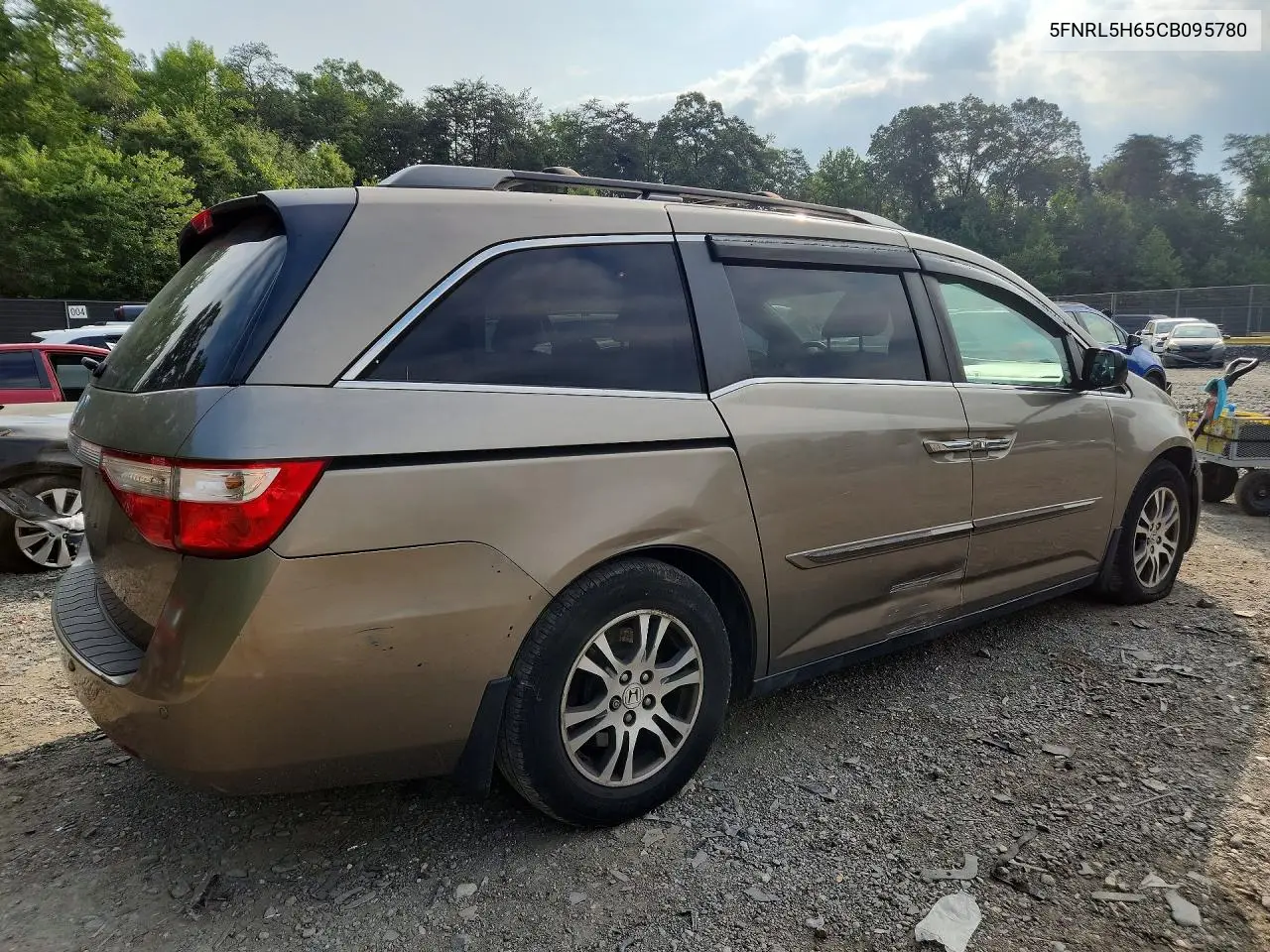 2012 Honda Odyssey Exl VIN: 5FNRL5H65CB095780 Lot: 61687576