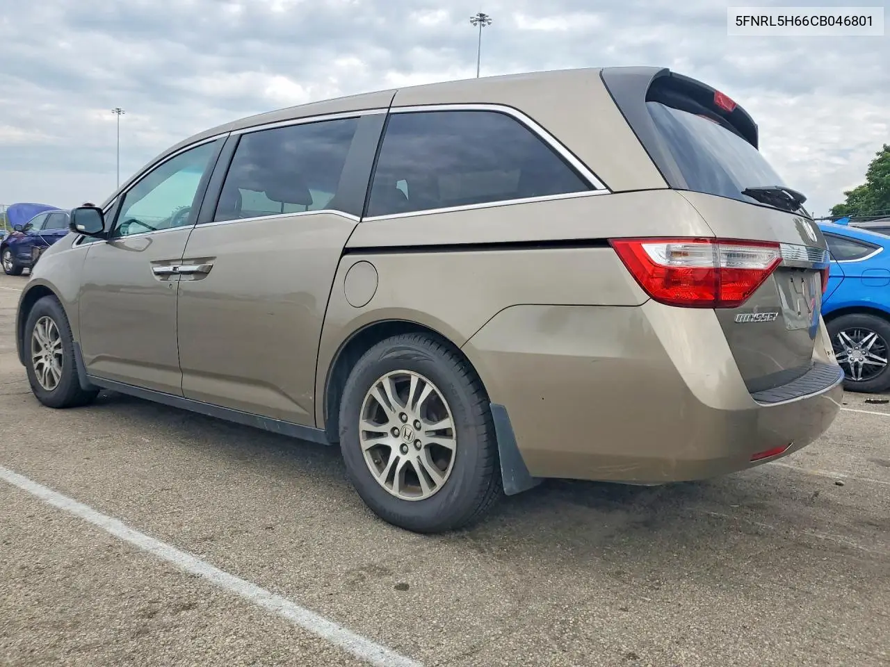 2012 Honda Odyssey Exl VIN: 5FNRL5H66CB046801 Lot: 61738356