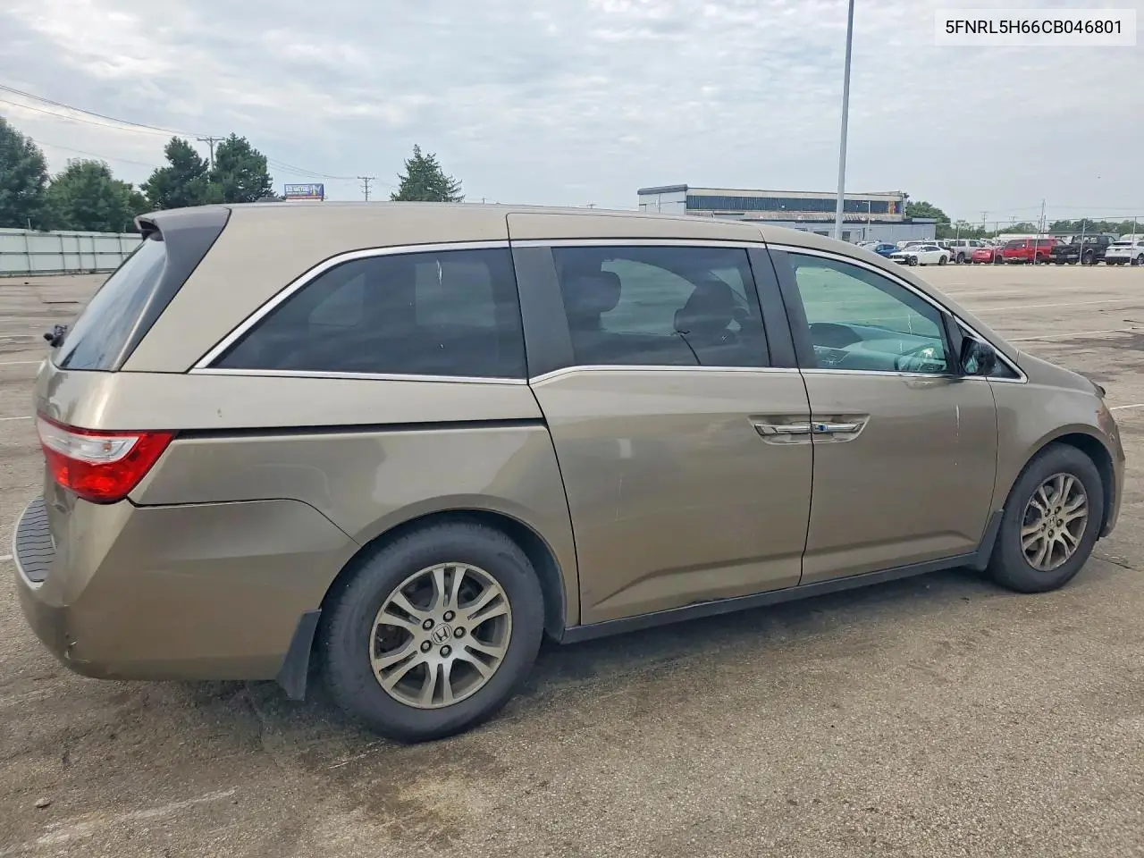 2012 Honda Odyssey Exl VIN: 5FNRL5H66CB046801 Lot: 61738356